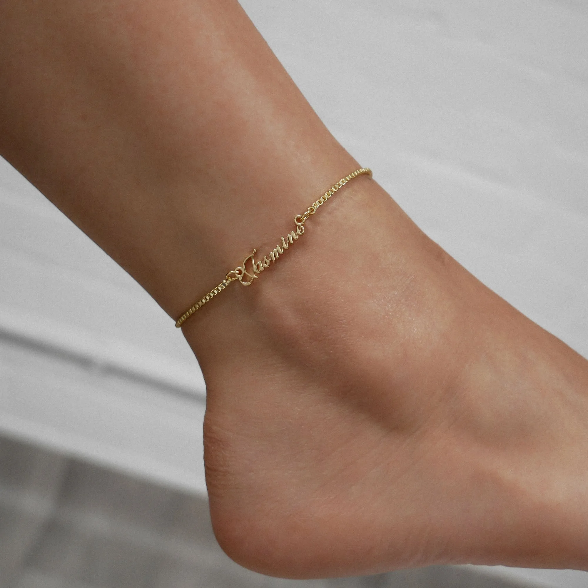 Siena Name Anklet