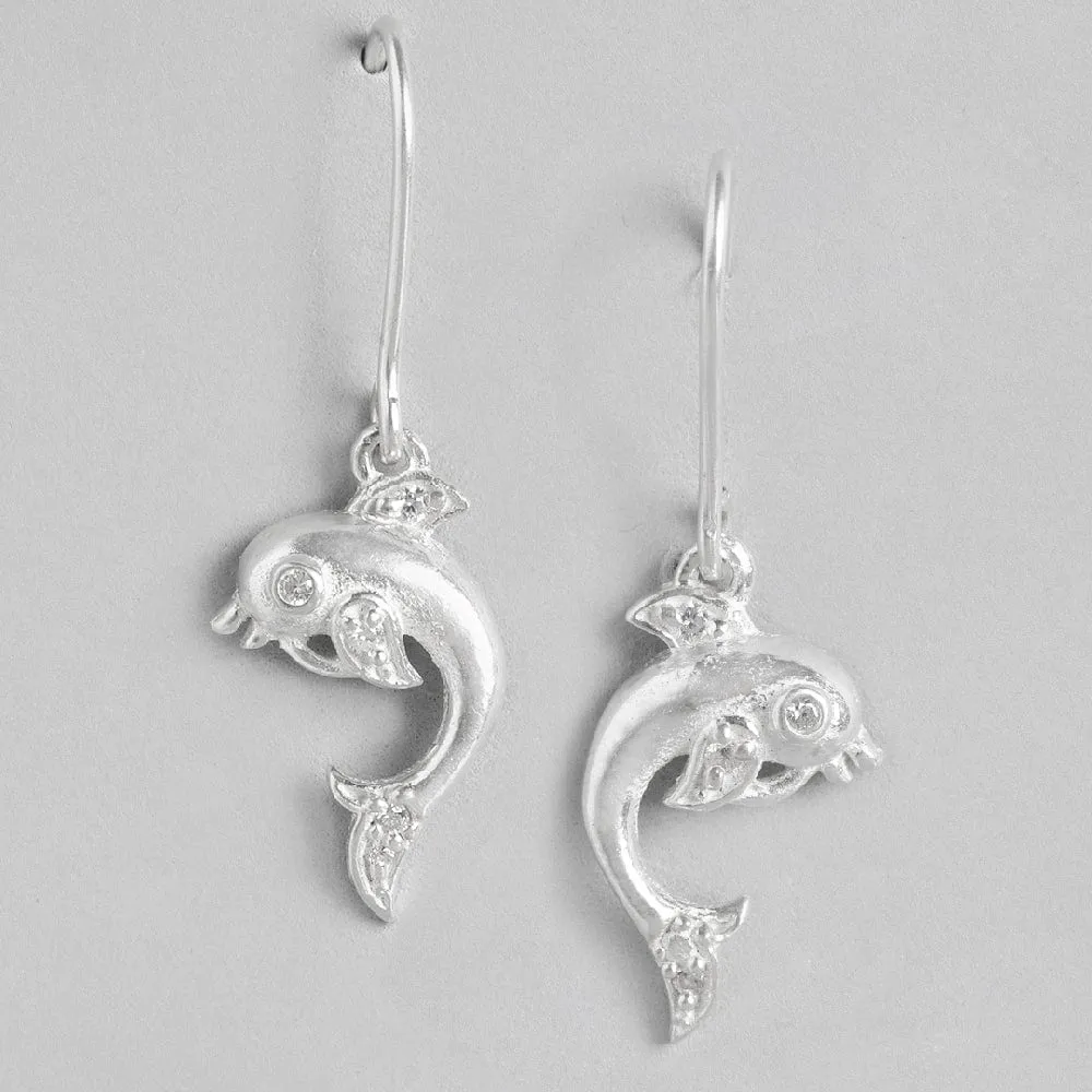 Silver Fish Earrings