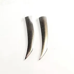 Sterling Silver Cocktail Fork Tine Mini Stud Earrings