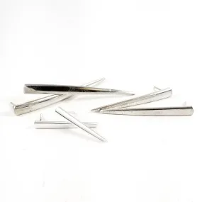 Sterling Silver Fork Tine Stud Earrings