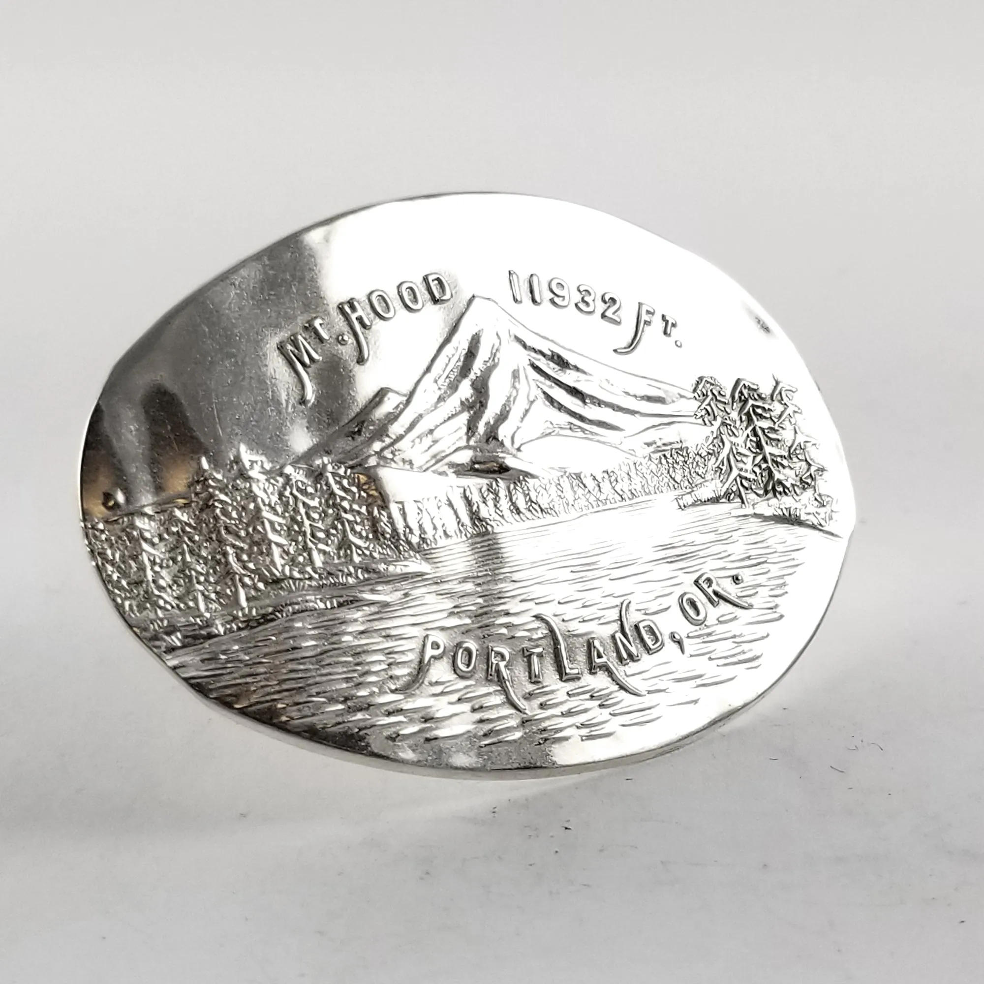 Sterling Silver Mt Hood Portland OR Souvenir Spoon Statement Ring