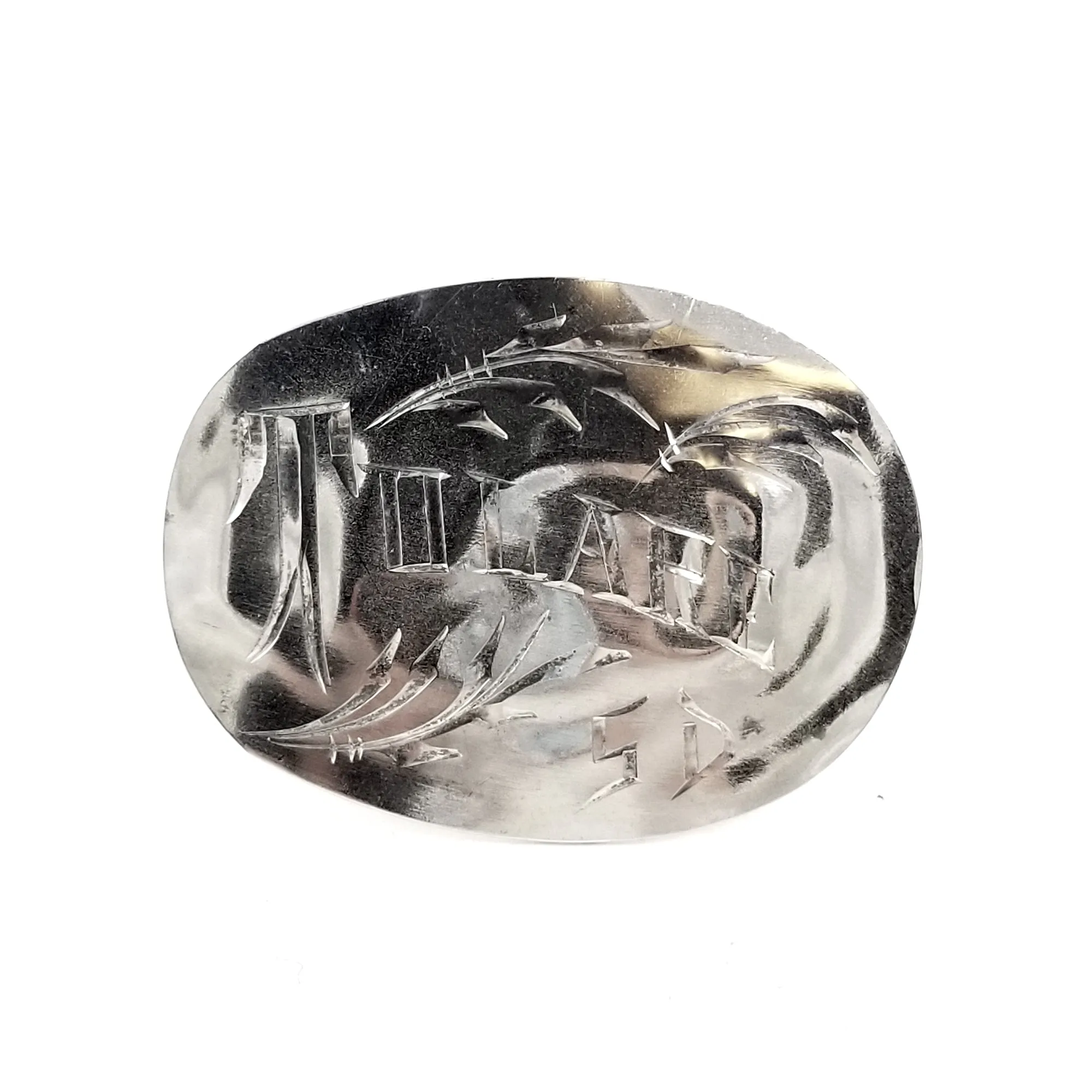 Sterling Silver Tulare SD Souvenir Spoon Statement Ring