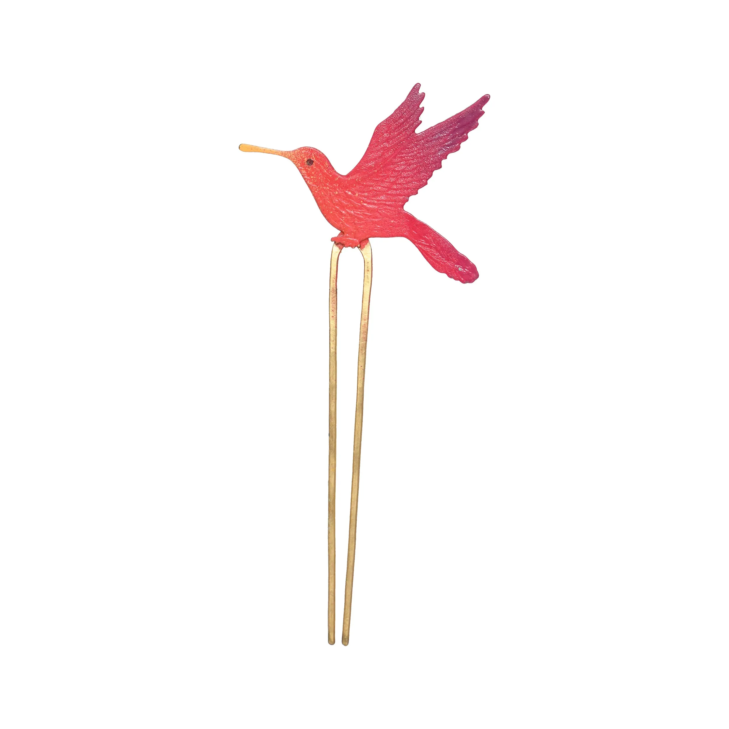 Sunset Hummingbird Hair Pin