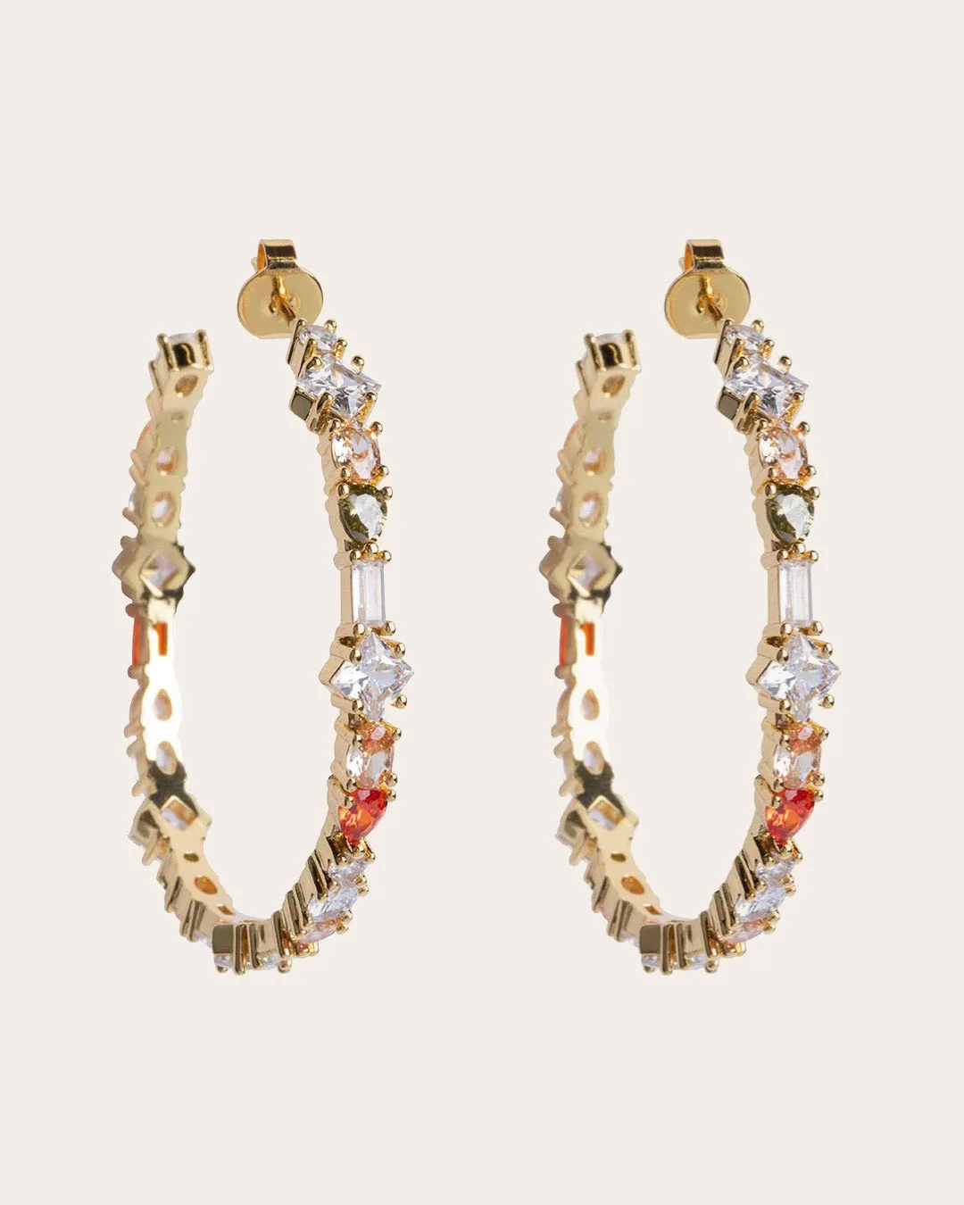 The Adriana Blush earrings