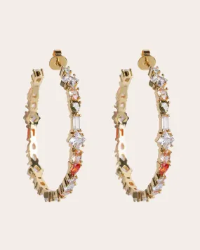 The Adriana Blush earrings