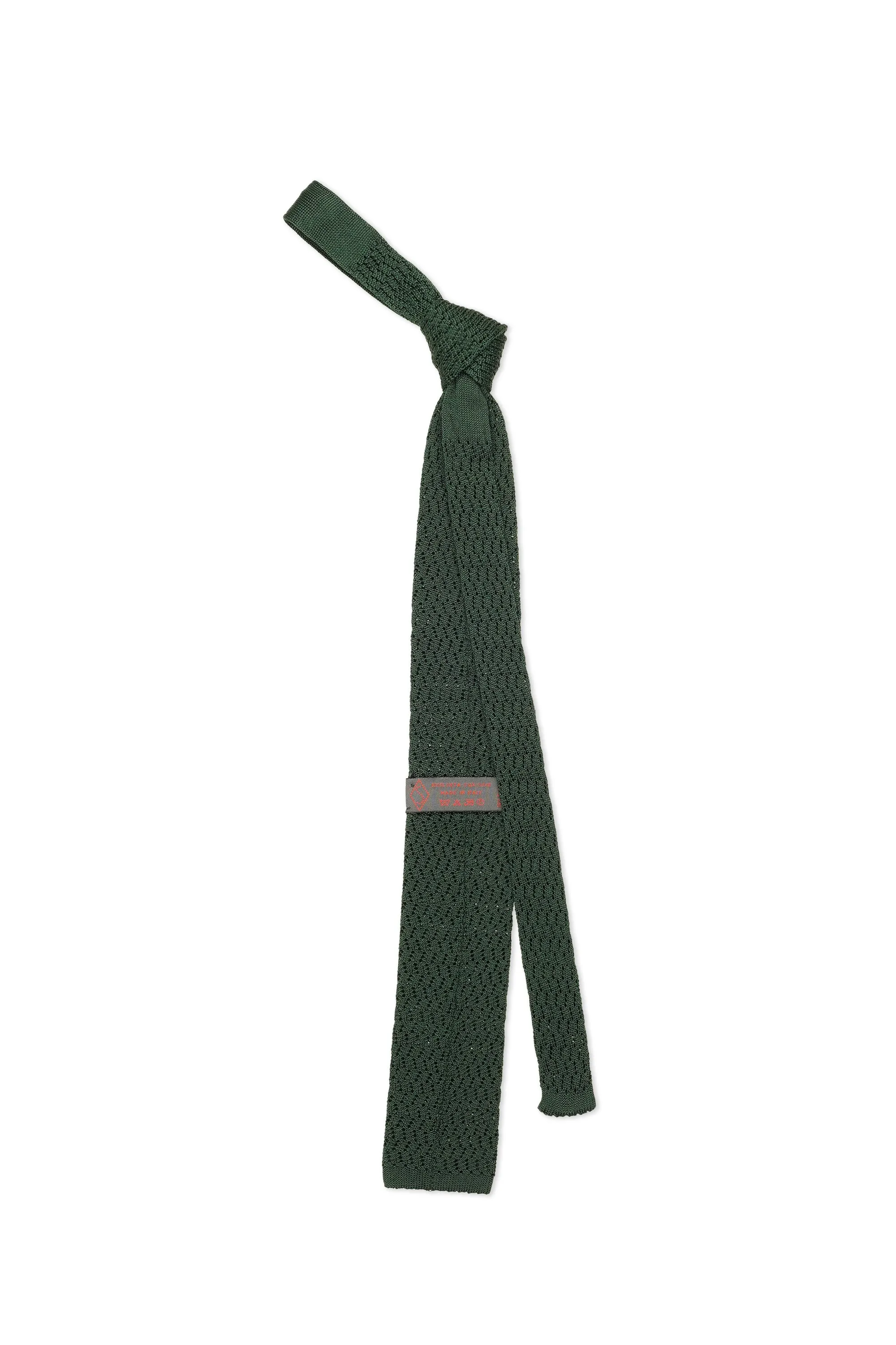 The Armoury Dark Green Silk Knit Tie