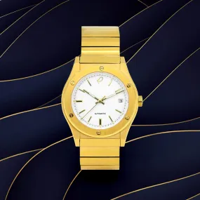 The Classic Gold 38mm Watch - White