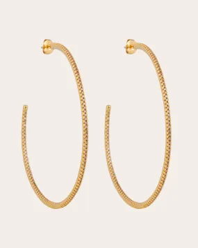 The JLo hoops XL - champagne