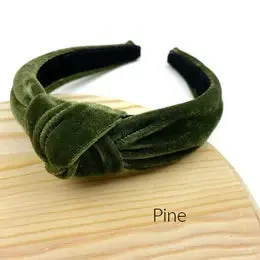 Luxurious Velvet Knotted Headband for Women - Stylish Hair Accessory