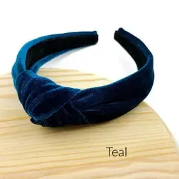 Luxurious Velvet Knotted Headband for Women - Stylish Hair Accessory